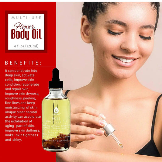 Rose flower Body Oils 4oz