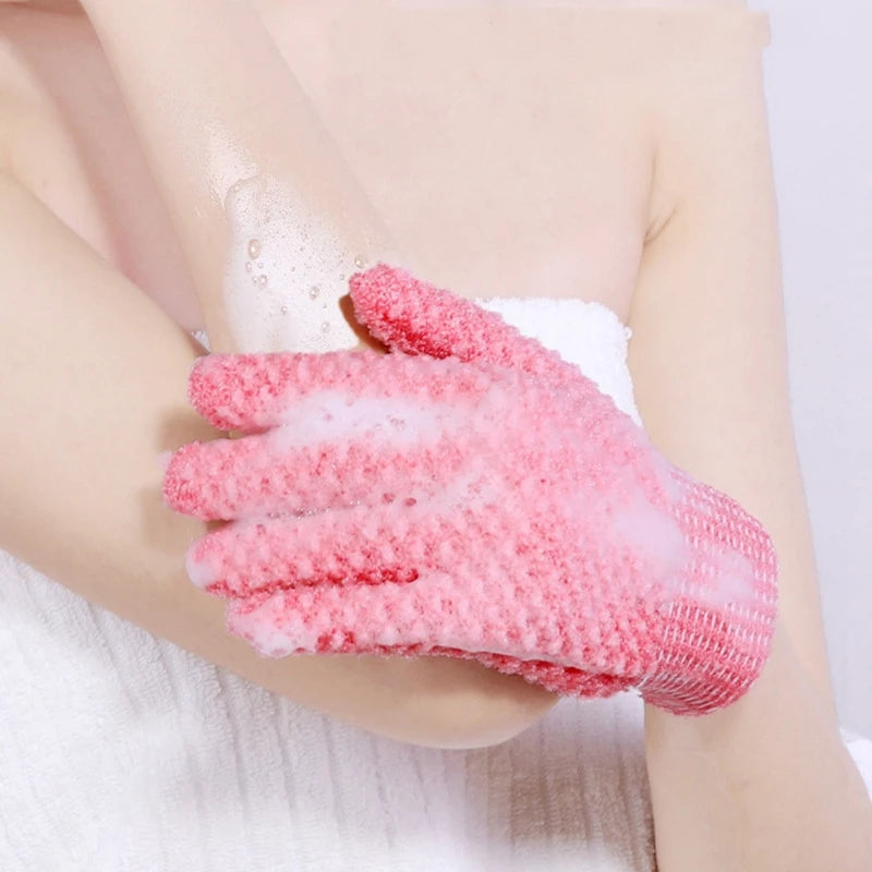 Bath scrub gloves