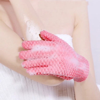 Bath scrub gloves