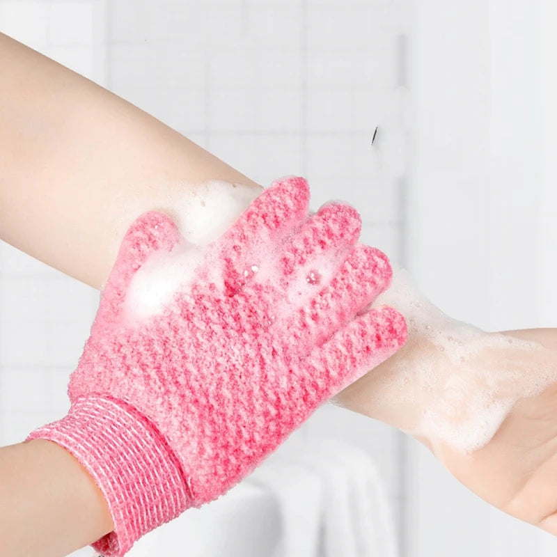 Bath scrub gloves