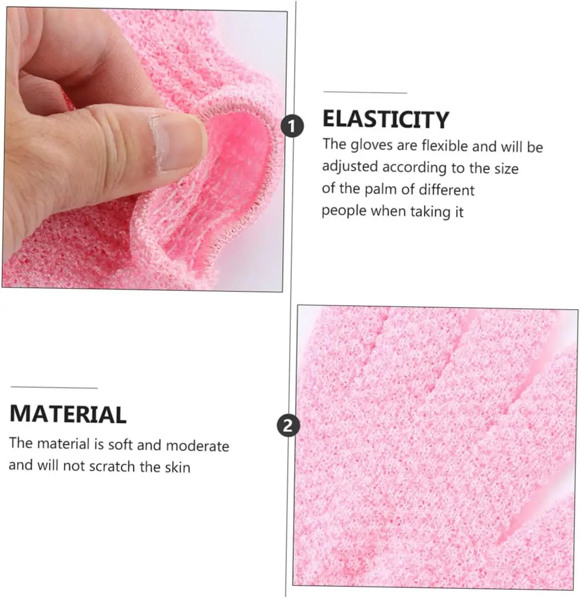 Bath scrub gloves