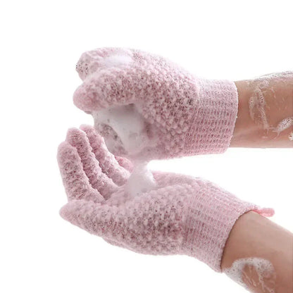 Bath scrub gloves