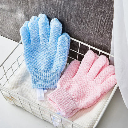 Bath scrub gloves
