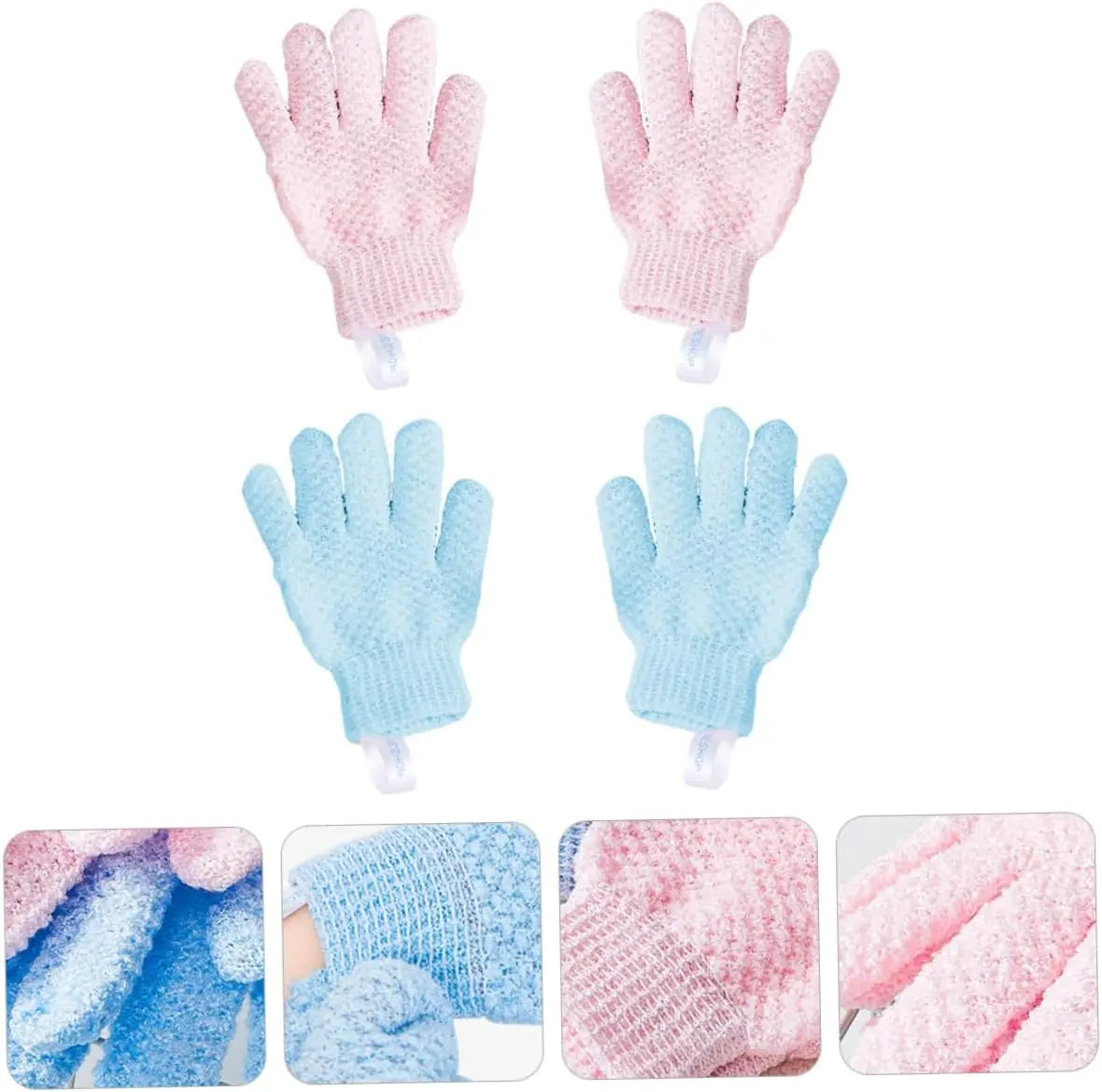 Bath scrub gloves