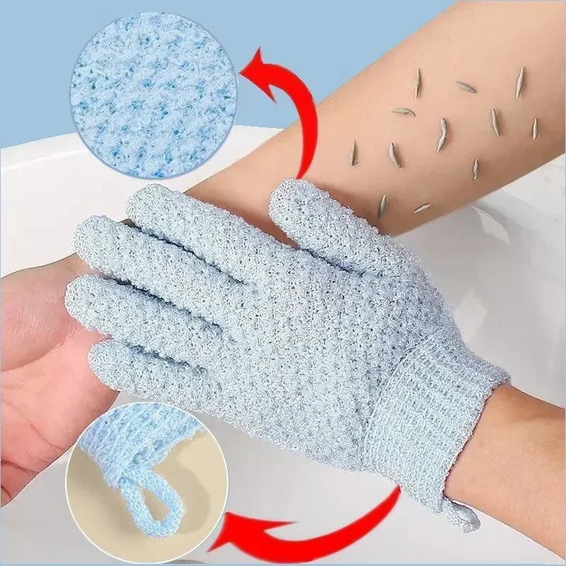 Bath scrub gloves