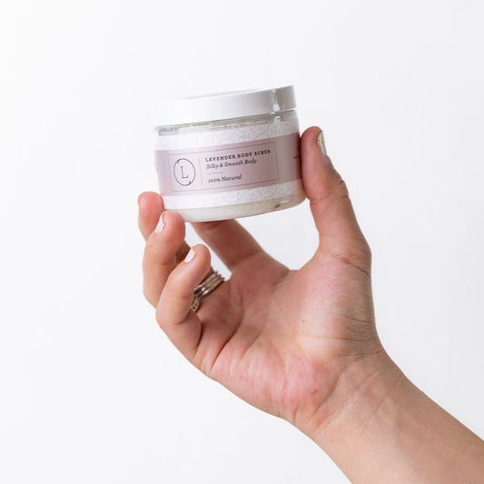 Natural Body Scrub, Lavender Body Salt Scrub